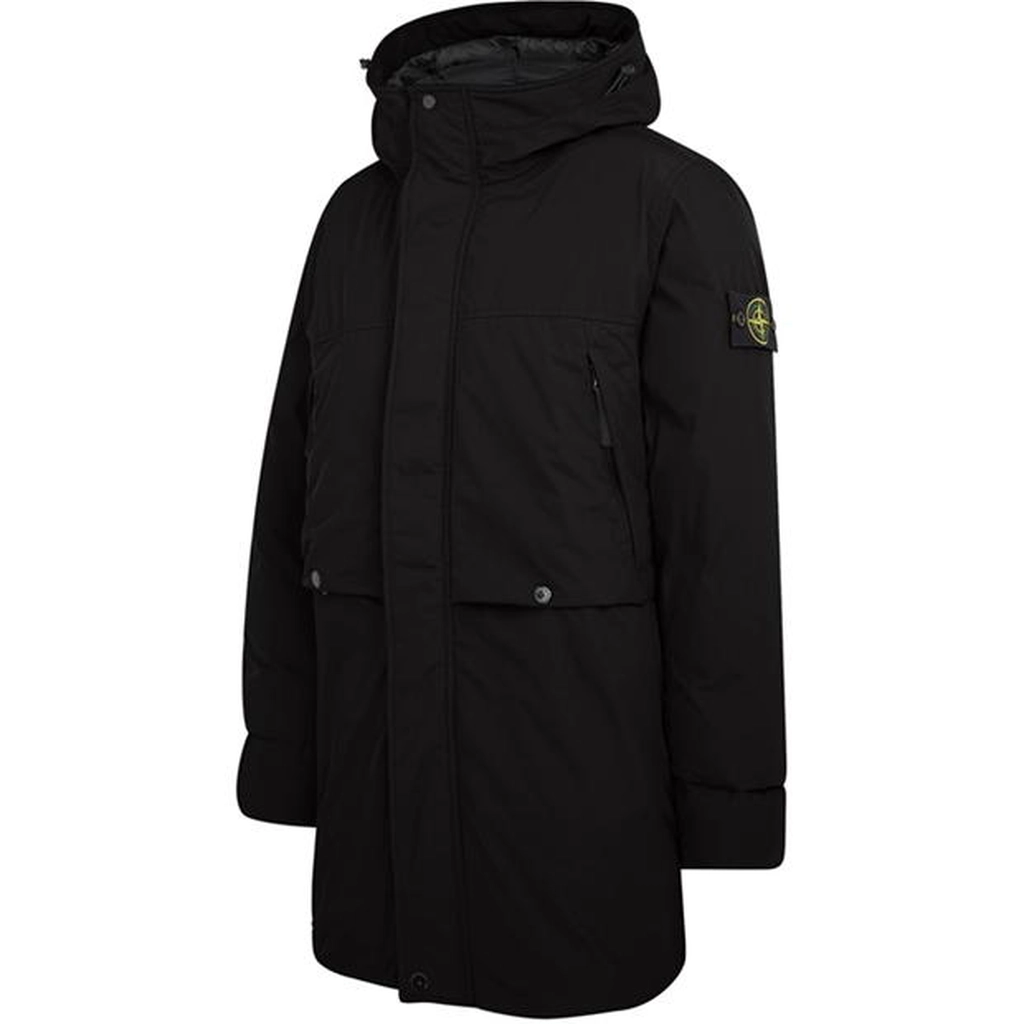 Stone Island Micro Twill Parka - Black